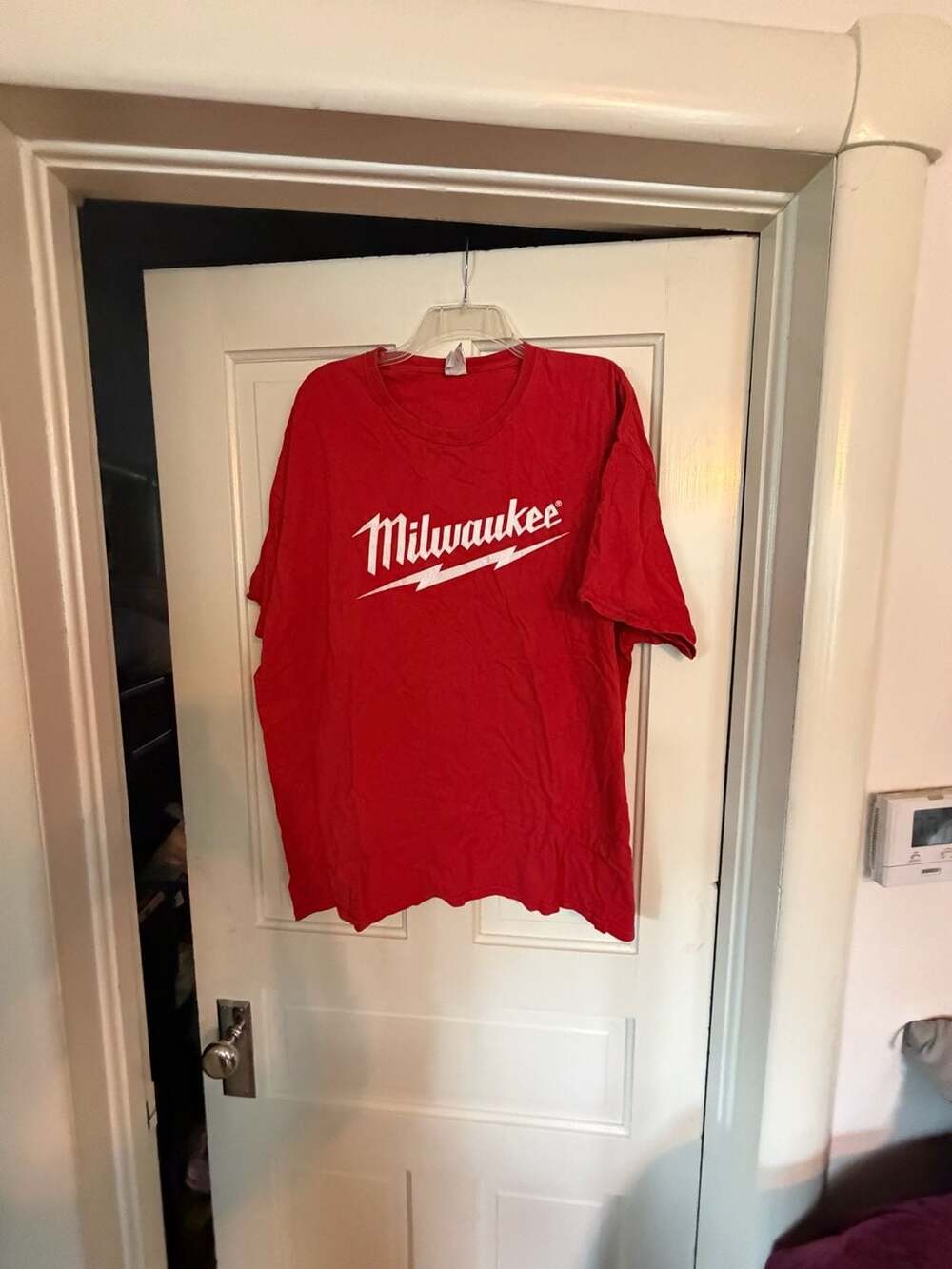 Milwaukee Tool Graphic T-Shirt Red Short Sleeve, Size 2XL